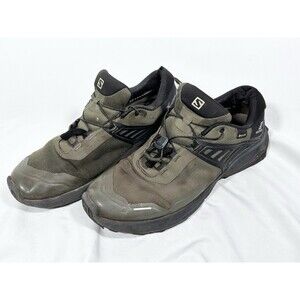 Salomon X Raise GORE-TEX Trail Hiking Mens Size 12 Green Running Hiking Shoes